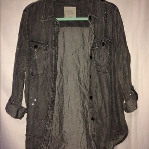 Gray jean jacket